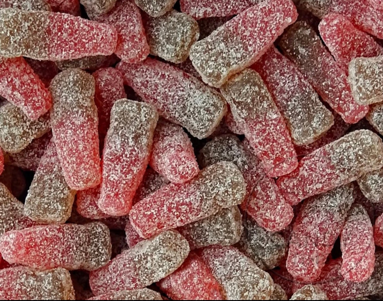 Sour cherry cola bottles