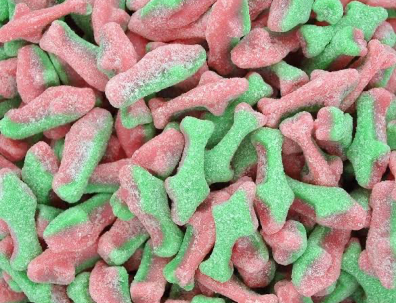 Sour Watermelon Sharks ( Per 100g )