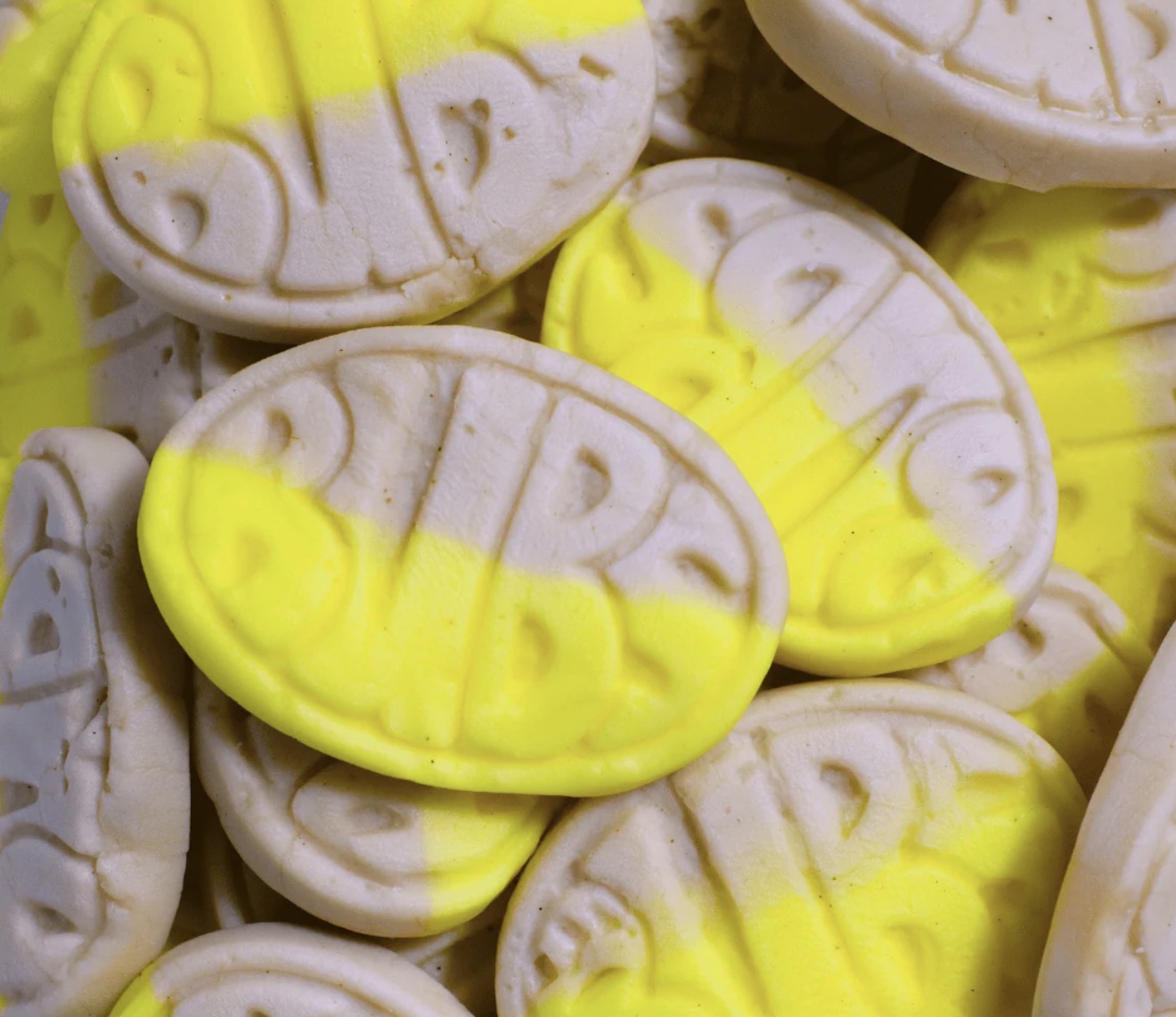 Swedish Lollies BUBS Banana & Caramel Ovals ( Per 100g )